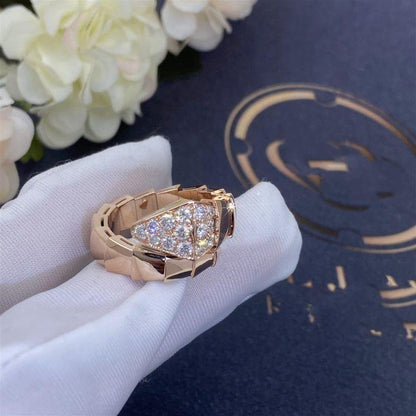 [Kincade Jewelrys] BAGUE SERPENTI OR ROSE DIAMANT