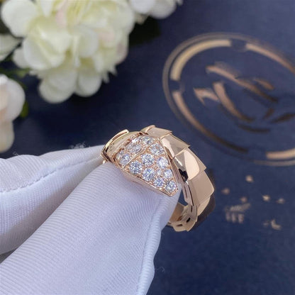 [Kincade Jewelrys] BAGUE SERPENTI OR ROSE DIAMANT