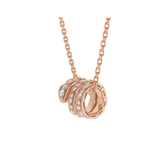 [Kincade Jewelrys] Collier Serpenti en or rose avec double bague en diamant
