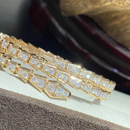 [Kincade Jewelrys] BRACELET SERPENTI OR DIAMANT DOUBLE RANGÉE