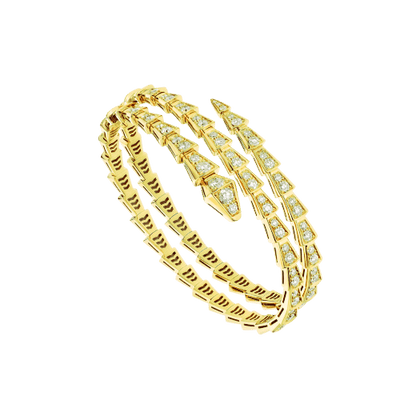 [Kincade Jewelrys] BRACELET SERPENTI OR DIAMANT DOUBLE RANGÉE