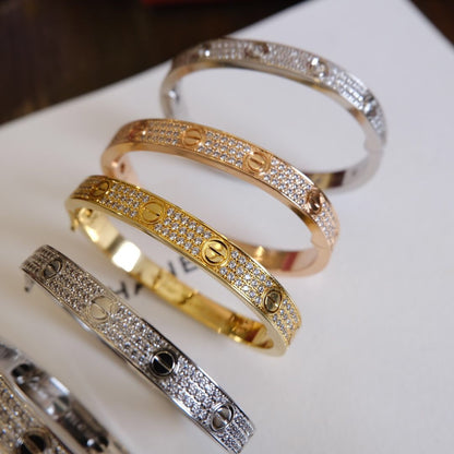 [Kincade Jewelrys] Bracelet Love 6,1 mm pavé de diamants 