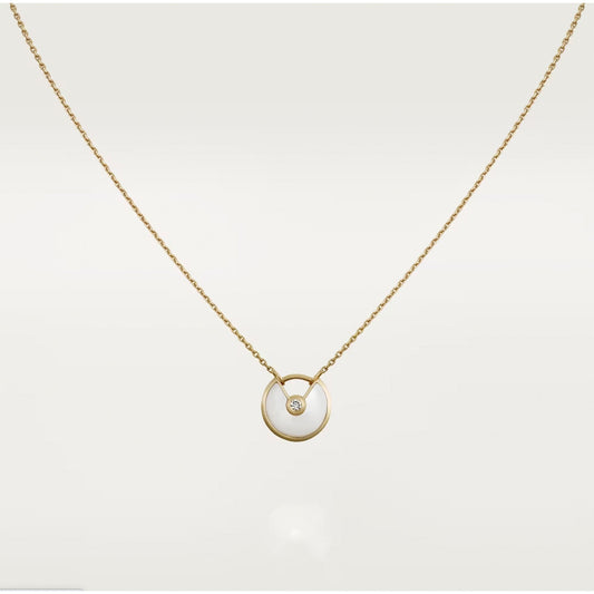 [Kincade Jewelrys]Collier en nacre AMULETTE en or rose