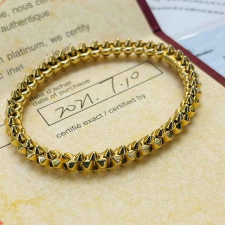 [Kincade Jewelrys]CLASH GOLD BRACELET