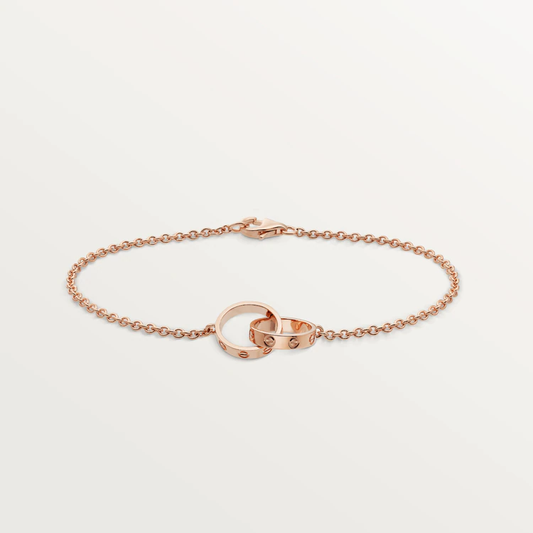 [Bijoux Kincade] BRACELET DOUBLE ANNEAU AMOUR