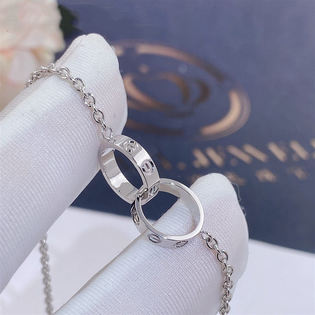 [Bijoux Kincade] BRACELET DOUBLE ANNEAU AMOUR