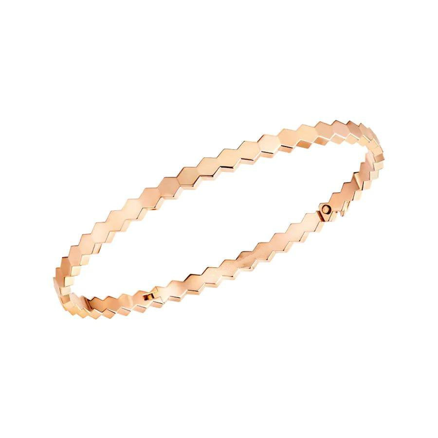 [Bijoux Kincade]Bracelet en or rose avec motif abeille