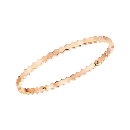[Bijoux Kincade]Bracelet en or rose avec motif abeille