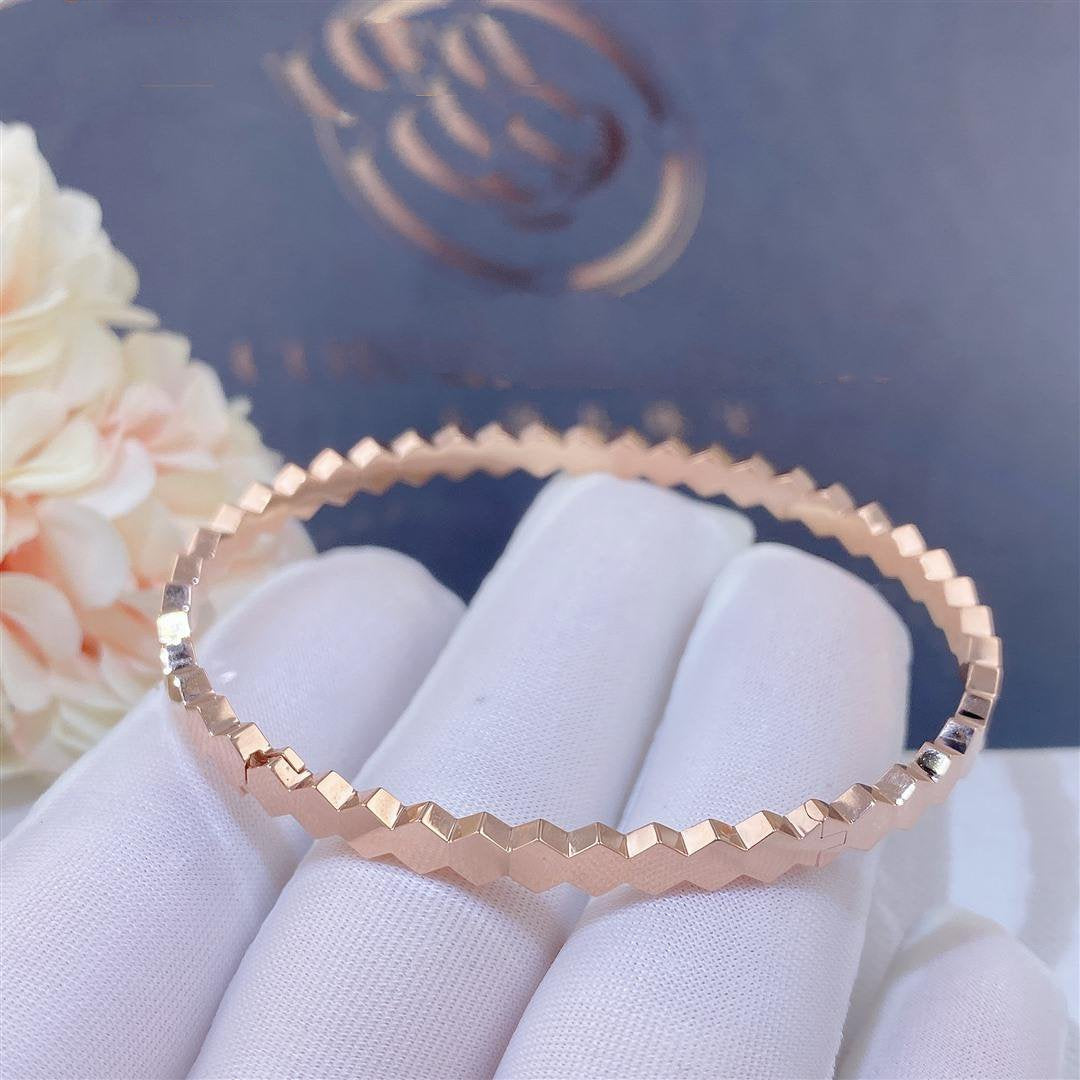 [Bijoux Kincade]Bracelet en or rose avec motif abeille
