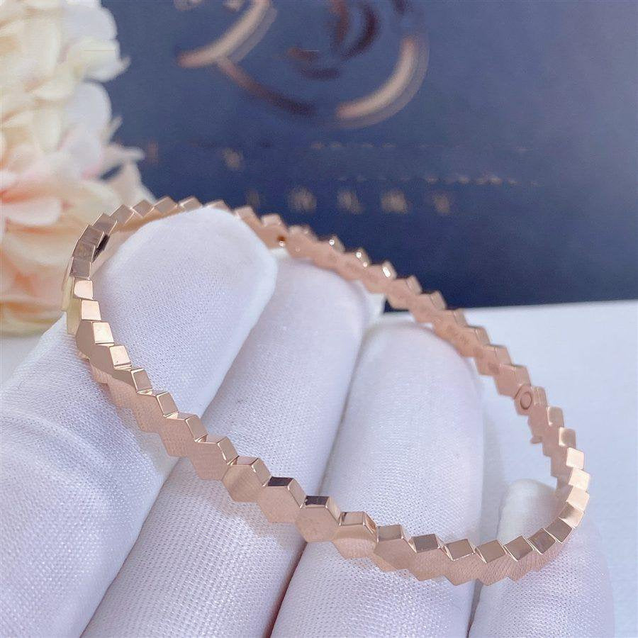 [Bijoux Kincade]Bracelet en or rose avec motif abeille