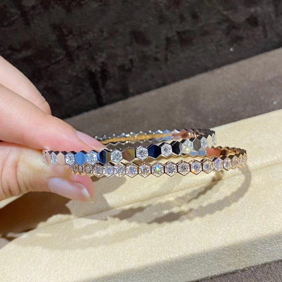 [Kincade Jewelrys]BEE LOVE GOLD BRACELET FULL DIAMOND