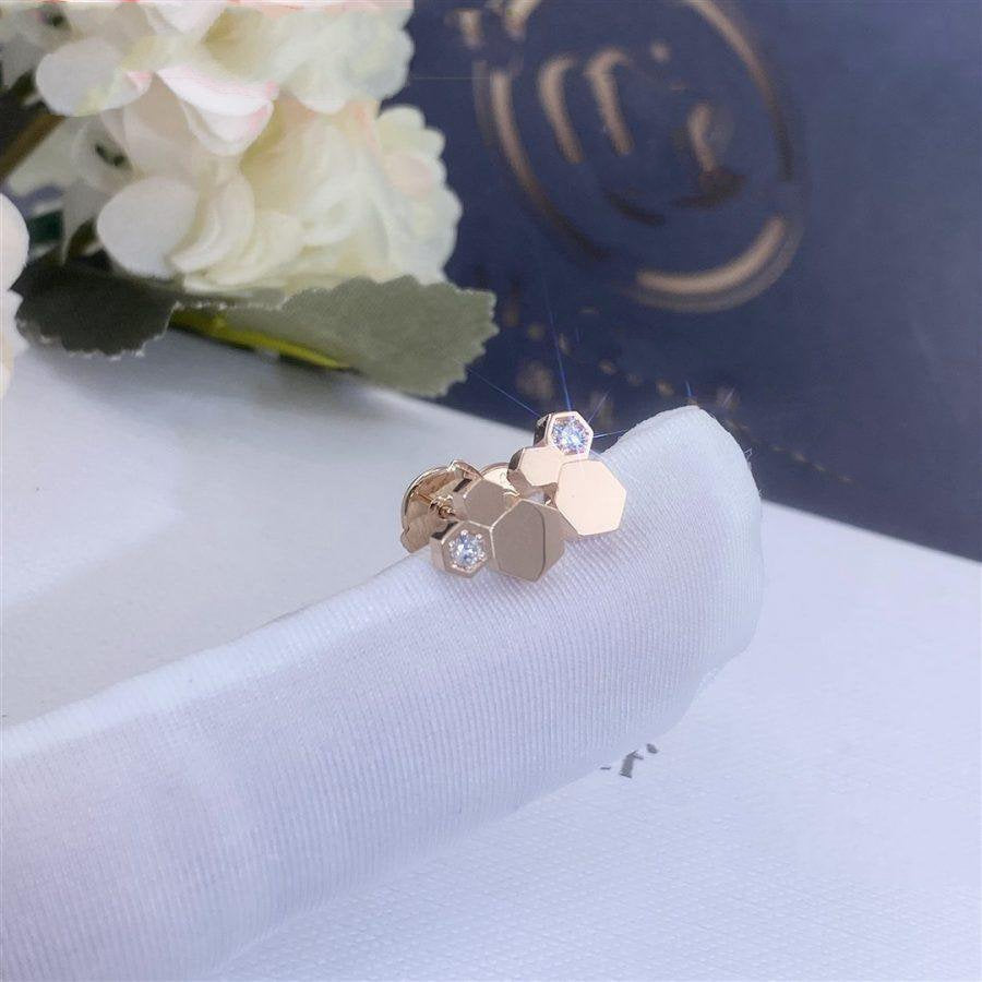 [Kincade Jewelrys]Boucles d'oreilles en or rose et diamants BEE LOVE