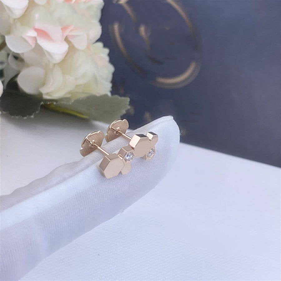 [Kincade Jewelrys]Boucles d'oreilles en or rose et diamants BEE LOVE