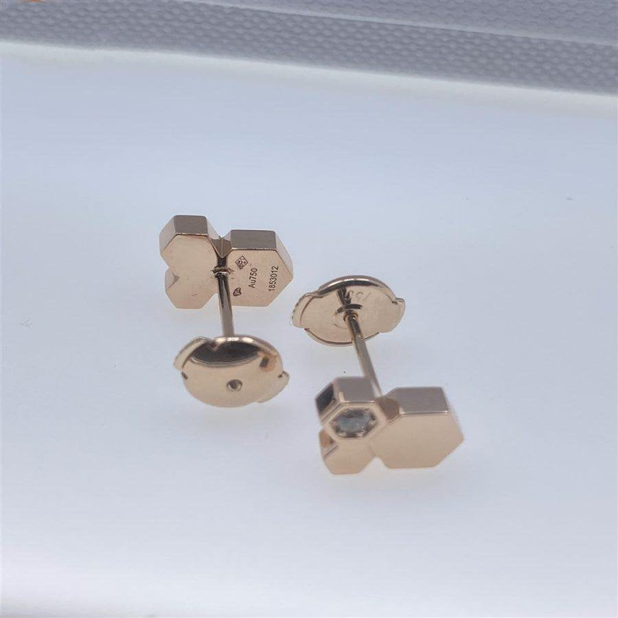 [Kincade Jewelrys]Boucles d'oreilles en or rose et diamants BEE LOVE