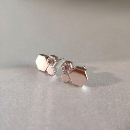 [Kincade Jewelrys]BEE LOVE SILVER DIAMOND EARRINGS