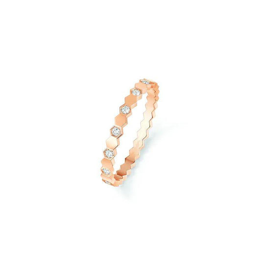[Kincade Jewelrys] BAGUE BEE LOVE OR ROSE DIAMANT