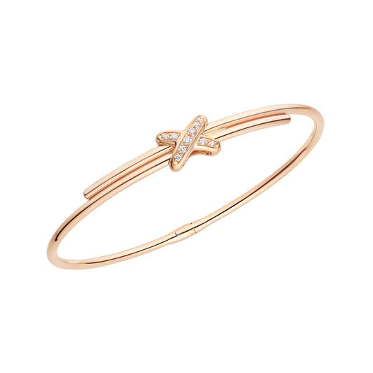 [Kincade Jewelrys]JEUX DE BRACELET OR ROSE DIAMANTS