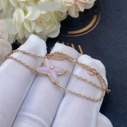 [Kincade Jewelrys] Bracelet Jeux Nacre Rose Or Rose 1 Diamant