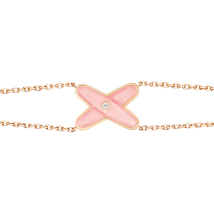 [Kincade Jewelrys] Bracelet Jeux Nacre Rose Or Rose 1 Diamant
