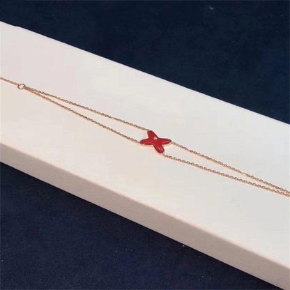 [Kincade Jewelrys]JEUX BRACELET CORNALINE OR ROSE 1 DIAMANT