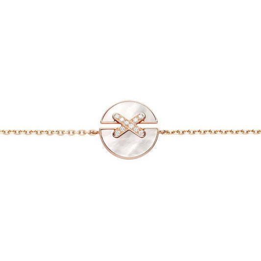 [Kincade Jewelrys]JEUX DE BRACELET MOP OR ROSE DIAMANTS