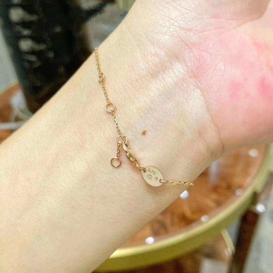 [Kincade Jewelrys]JEUX DE BRACELET MOP OR ROSE DIAMANTS