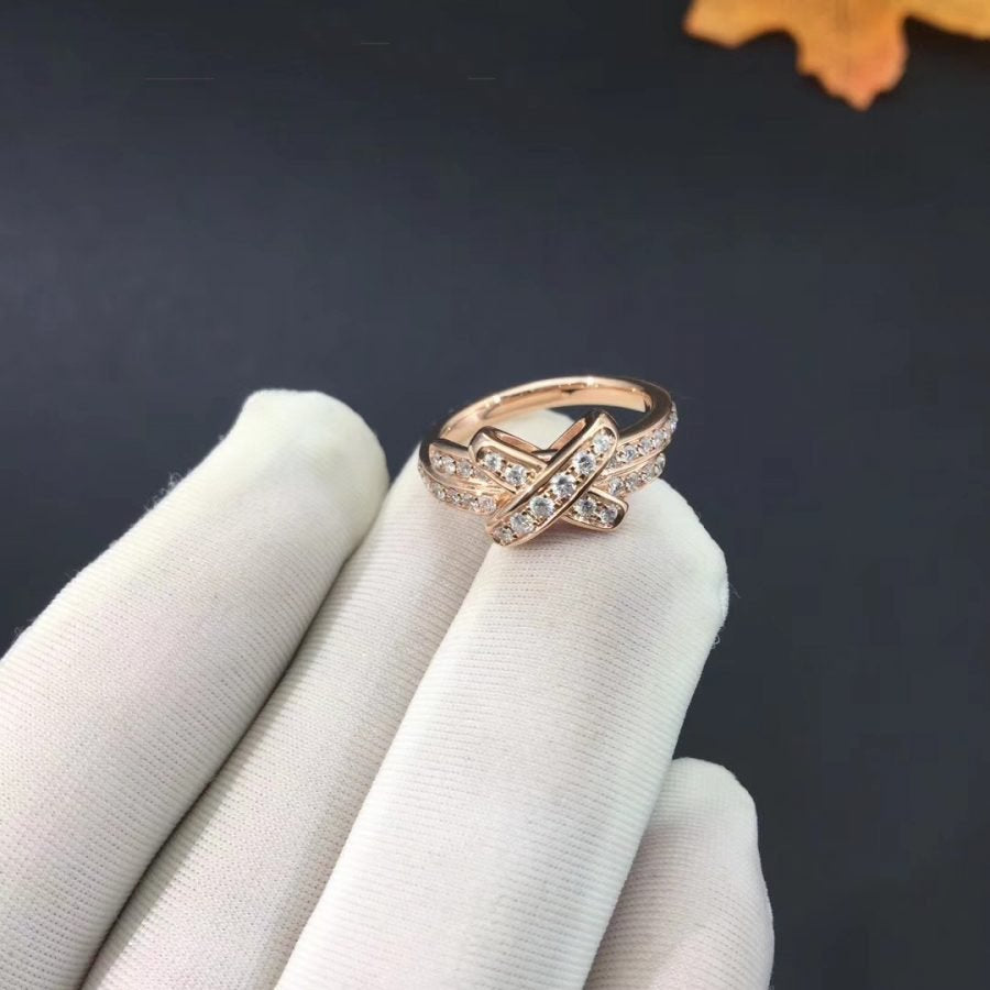 [Kincade Jewelrys]JEUX DE RING PINK GOLD DIAMOND
