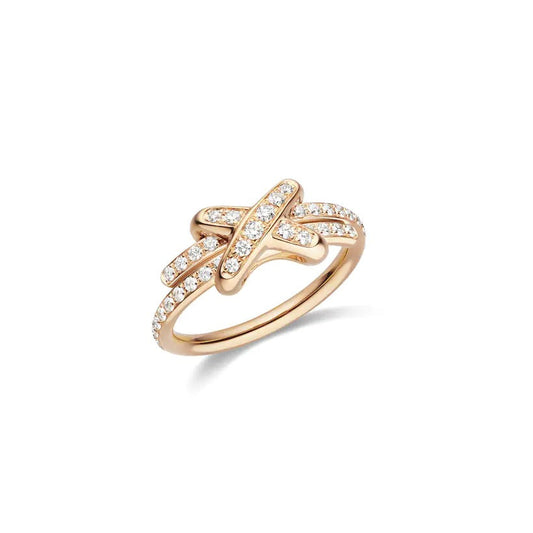 [Kincade Jewelrys] JEUX DE BAGUE OR ROSE DIAMANT