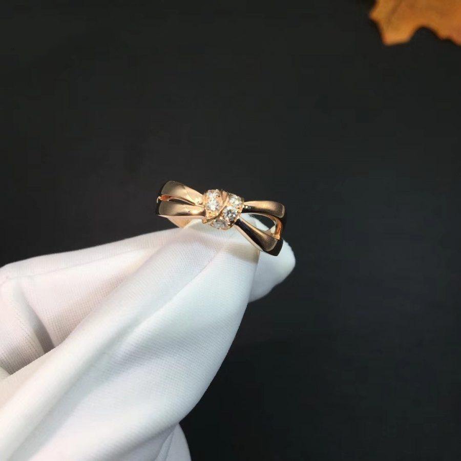[Kincade Jewelrys] BAGUE LIENS OR ROSE DIAMANT
