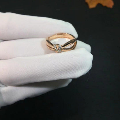 [Kincade Jewelrys] BAGUE LIENS OR ROSE DIAMANT