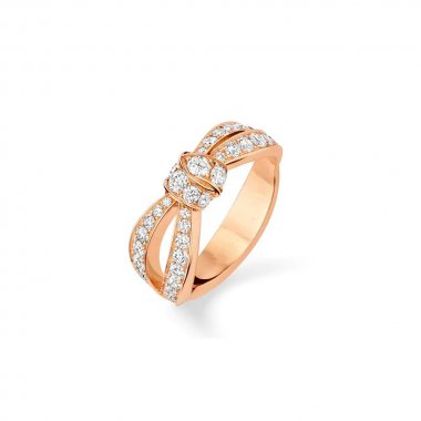 [Kincade Jewelrys] BAGUE EN OR ROSE ET DIAMANT LIENS