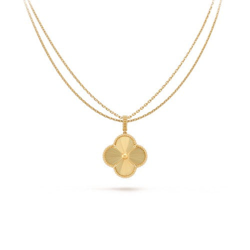 [Kincade Jewelrys] COLLAR CON PEDANTE DE TRÉBOL DE 25 MM ORO 