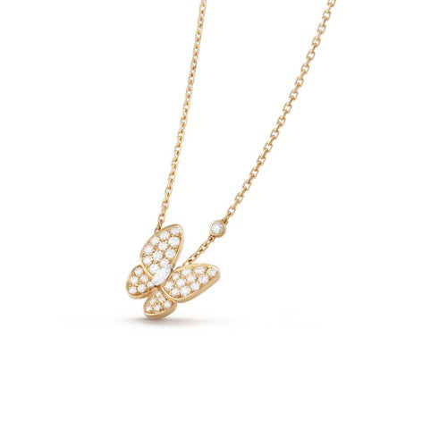[Kincade Jewelrys]BUTTERFLY DIAMOND NECKLACE