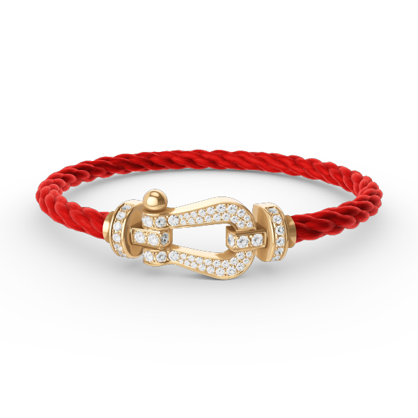 [Kincade Jewelrys]FORCE LARGE HORSESHOE FULL DIAMOND BRACELET GOLD
