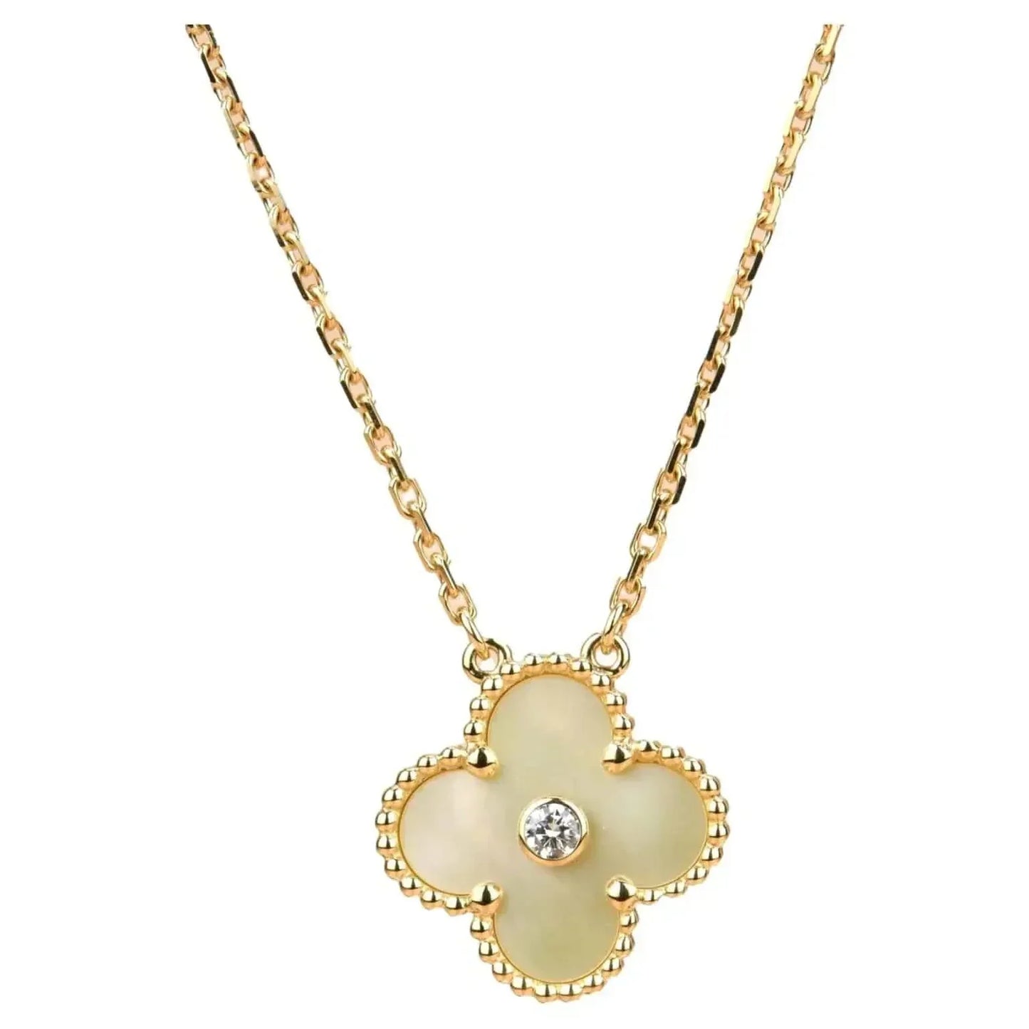 [Kincade Jewelrys] Collier Clover 15 mm en or et nacre
