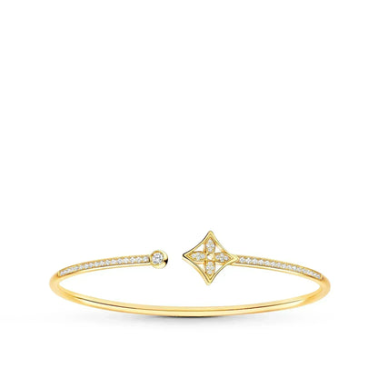 [Kincade Jewelrys] Bracelet ouvert IDYLLE en or pavé de diamants