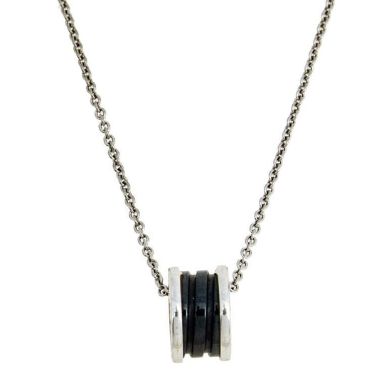 [Kincade Jewelrys] Collier en argent et céramique noire ZERO 1