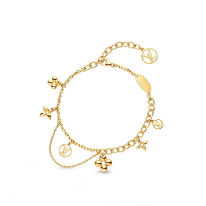 [Kincade Jewelrys] Bracelet en nacre rose fleurie