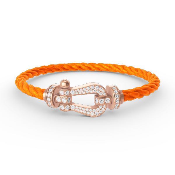 [Kincade Jewelrys] BRACELET FORCE GRAND FER À CHEVAL EN OR ROSE