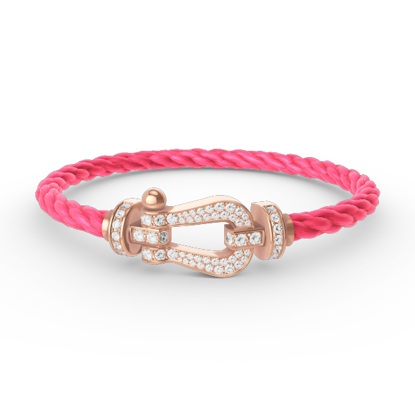 [Kincade Jewelrys] BRACELET FORCE GRAND FER À CHEVAL EN OR ROSE