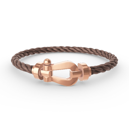 [Kincade Jewelrys] BRACELET FORCE LARGE FER À CHEVAL SANS DIAMANT OR ROSE