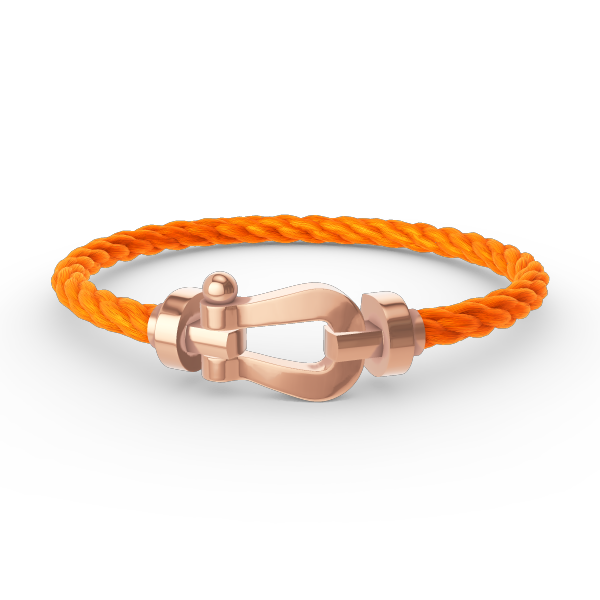 [Kincade Jewelrys] BRACELET FORCE LARGE FER À CHEVAL SANS DIAMANT OR ROSE