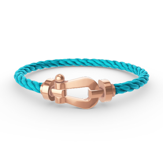[Kincade Jewelrys] PULSERA FORCE DE HERRADURA GRANDE SIN DIAMANTES EN ORO ROSA