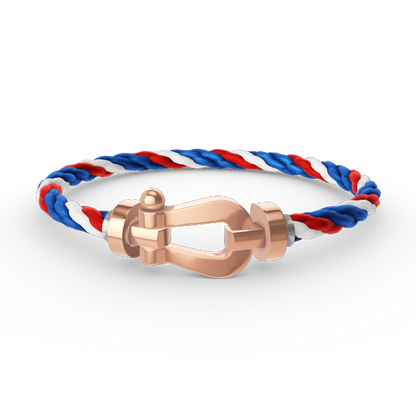 [Kincade Jewelrys] BRACELET FORCE LARGE FER À CHEVAL SANS DIAMANT OR ROSE