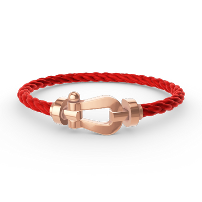 [Kincade Jewelrys] BRACELET FORCE LARGE FER À CHEVAL SANS DIAMANT OR ROSE