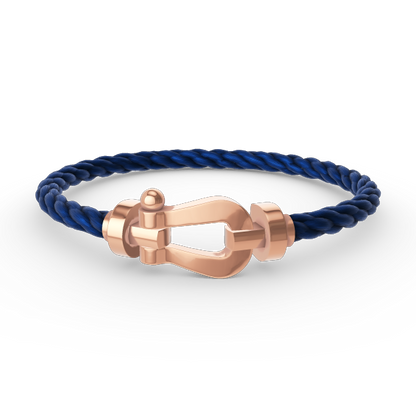 [Kincade Jewelrys] BRACELET FORCE LARGE FER À CHEVAL SANS DIAMANT OR ROSE