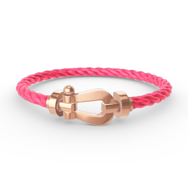 [Kincade Jewelrys] BRACELET FORCE LARGE FER À CHEVAL SANS DIAMANT OR ROSE