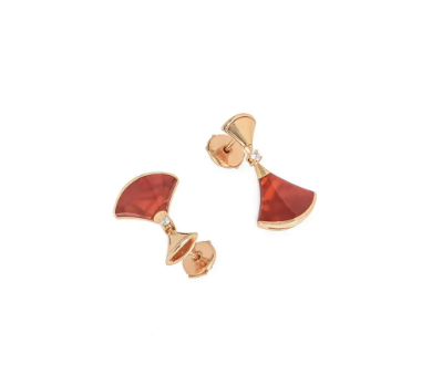[Kincade Jewelrys]Boucles d'oreilles DREAM en cornaline et or rose