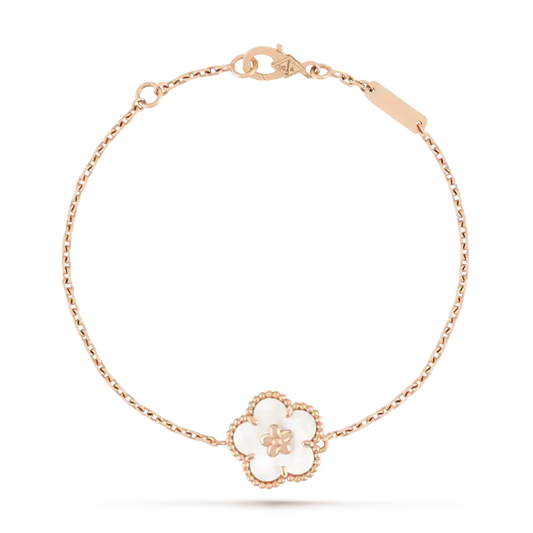 [Kincade Jewelrys] BRACELET LUCKY BLANC EN FLEUR DE PRUNIER