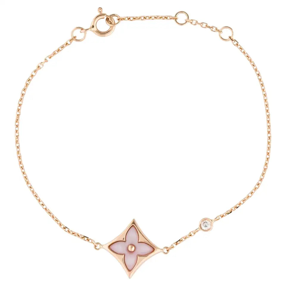 [Kincade Jewelrys]STAR 1 DIAMOND PINK GOLD BRACELET